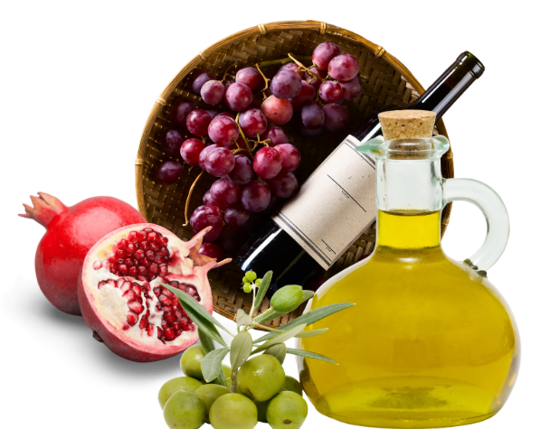 dieta mediterránea, alimentos