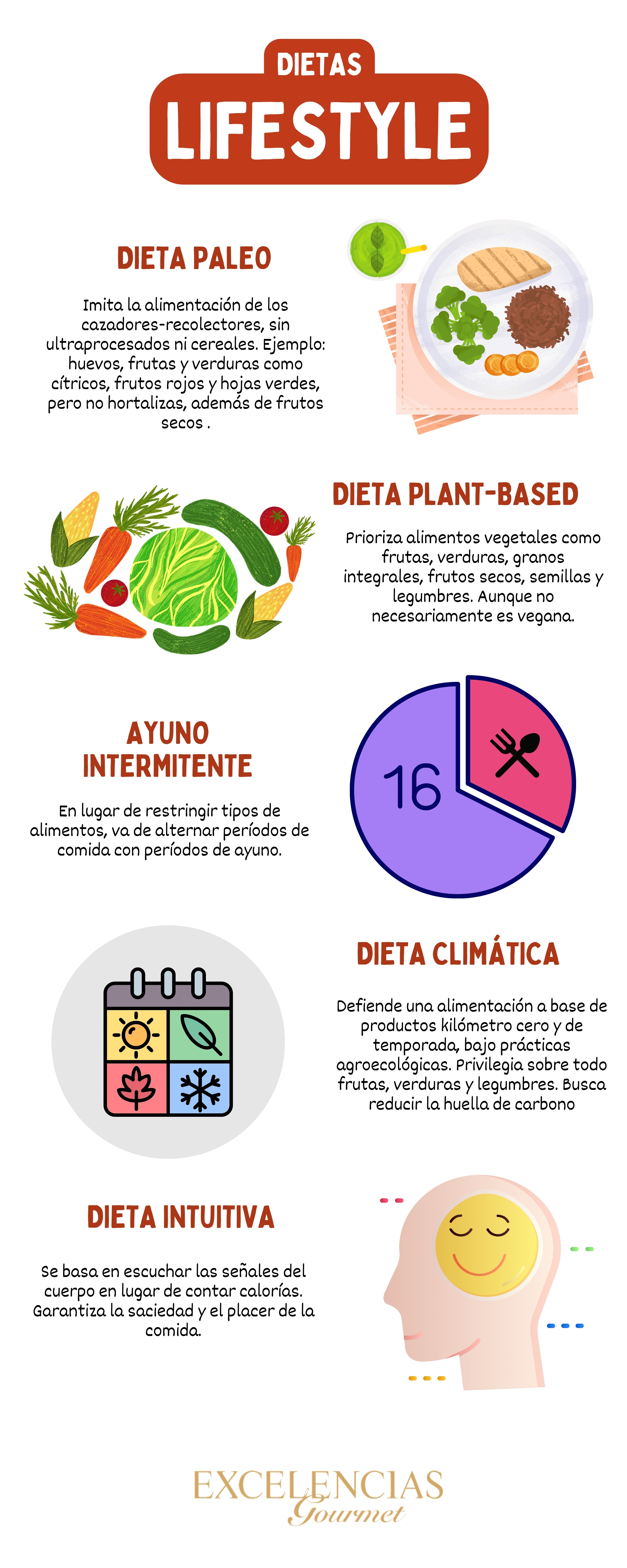 infografía dietas lifestyle