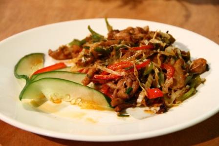 Recetas de la cocina regional santiaguera: Filetillos de pollo y vegetales