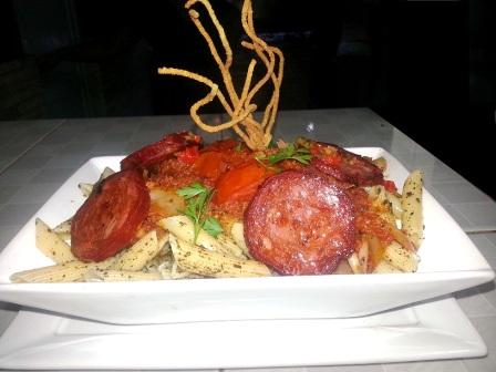 Macarrones con chorizo