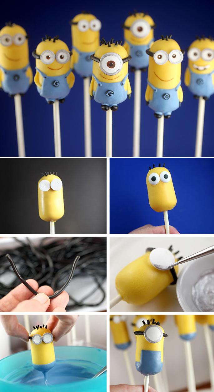 Cómo hacer Pop Cakes de Minions