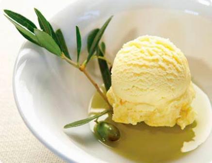 Receta de Helado de aceite de oliva