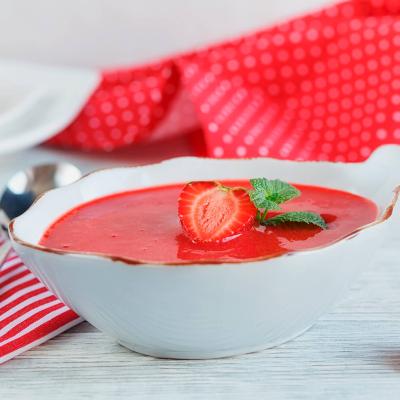 Gazpacho de fresas