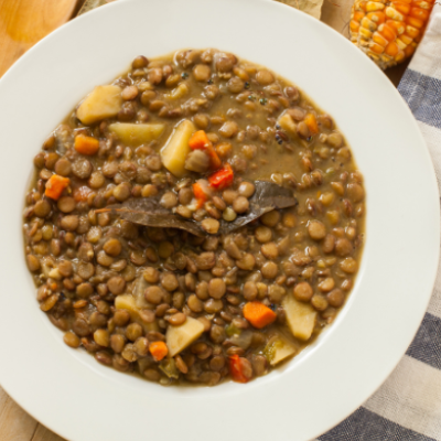 Receta de guiso de lentejas españolas