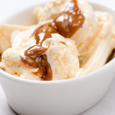 Helado de dulce de leche