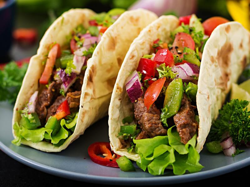 La Única-taco-mexicano