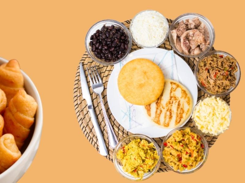 arepas, cachapas y tequeños