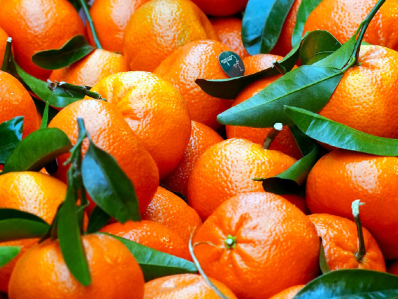 naranja, clementina y mandarina