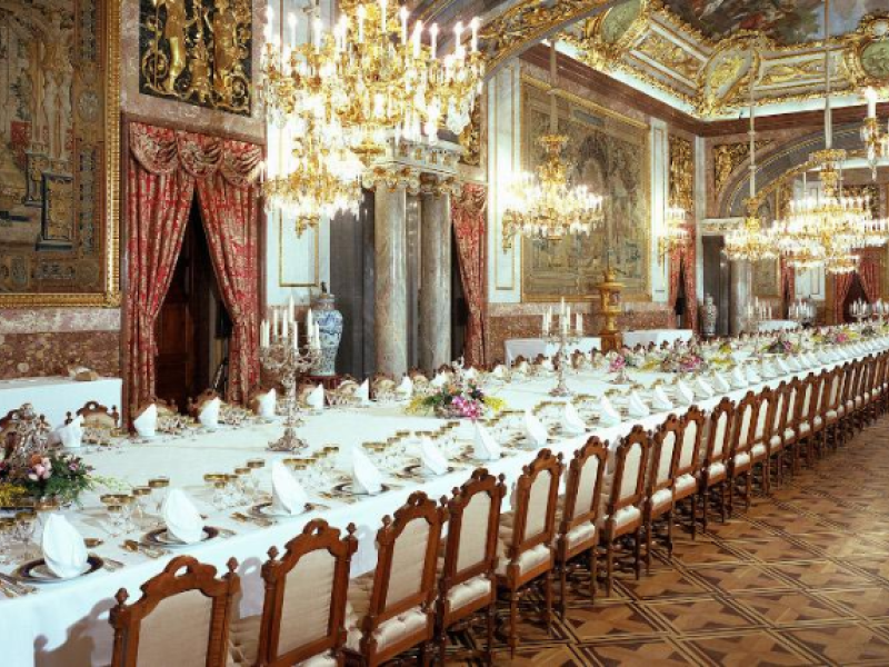 Comedor de gala del Palacio Real de Madrid