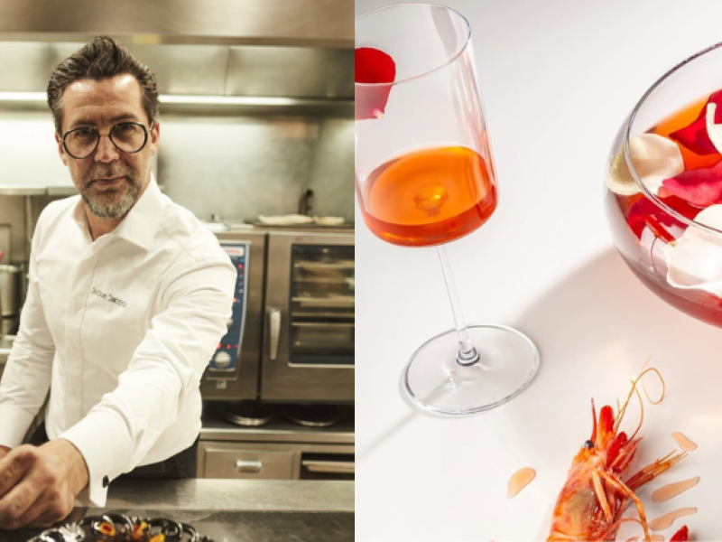 Quique Dacosta y uno de sus platos
