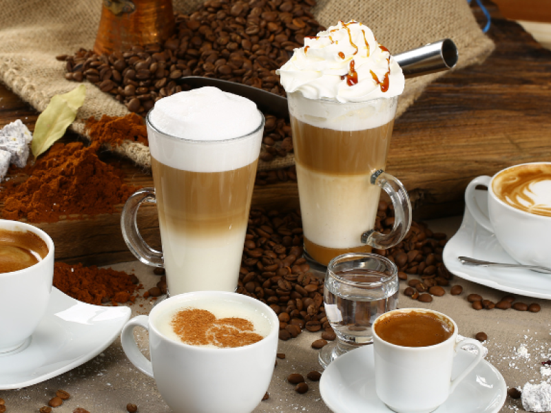 variedad de cafés
