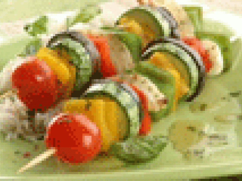 Brochette de vegetales