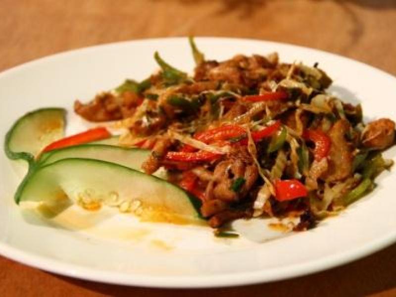 Recetas de la cocina regional santiaguera: Filetillos de pollo y vegetales